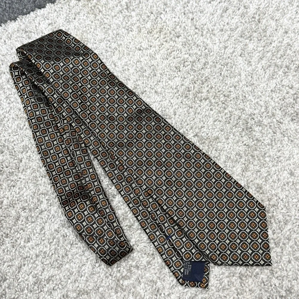 Canali Thick Silk Tie Necktie Italy men's size (3.75 x 59)
